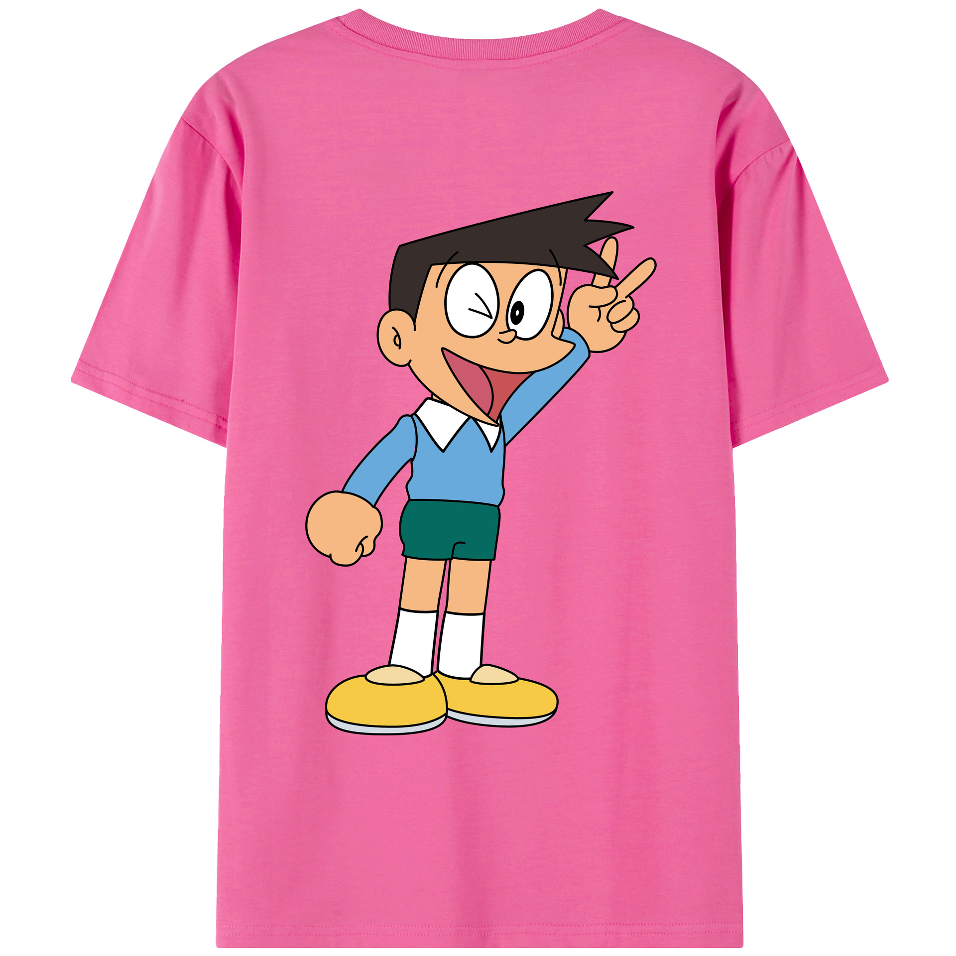 （画像用） ドラえもん 骨川 スネ夫 Doraemon Honekawa Suneo レディース半袖Tシャツ(バックプリント)